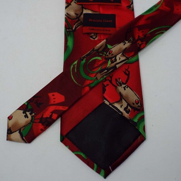 J. Garcia "Dracula Claus" Silk Blend Tie #237 - Picture 4 of 7